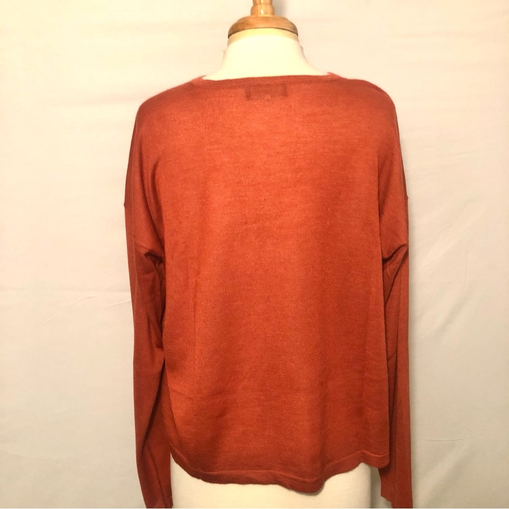 Eskandar Women’s Cashmere & Silk Blend Box-cut Sweater, Size S - Picture 7 of 7